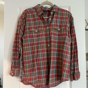Women's VINTAGE Plaid Button Down Shirt